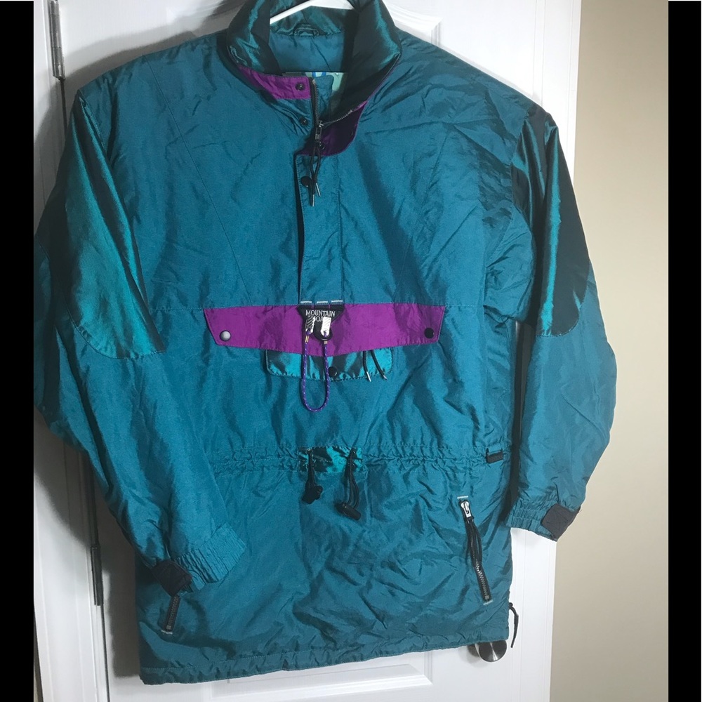 Vtg Mtn Goat Large Winter Coat Jacket Blue